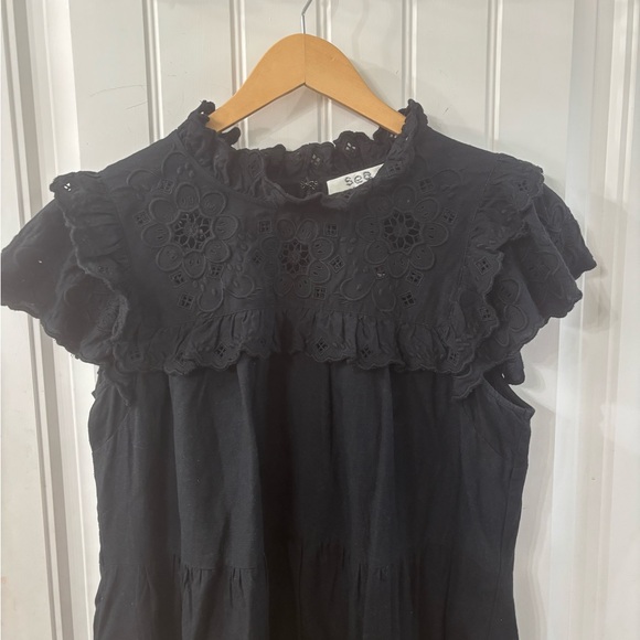 SEA NEW YORK Kiara Eyelet flutter Tunic Dress - Picture 8 of 16